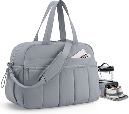 BAGSMART Gym Bag for Women, Duffle Bag for Travel with Wet Pocket, Lightweight Carry on Weekender Duffel, Water Resistant