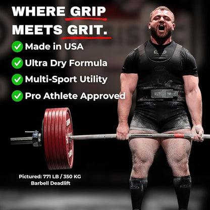Ironclaw Gym Chalk - 10oz. Premium Gym Chalk for Powerlifting, Weightlifting, Crossfit, Strongman | Used by World Champion Powerlifters | Anti-Slip, Long-Lasting Performance for Maximum Lifts