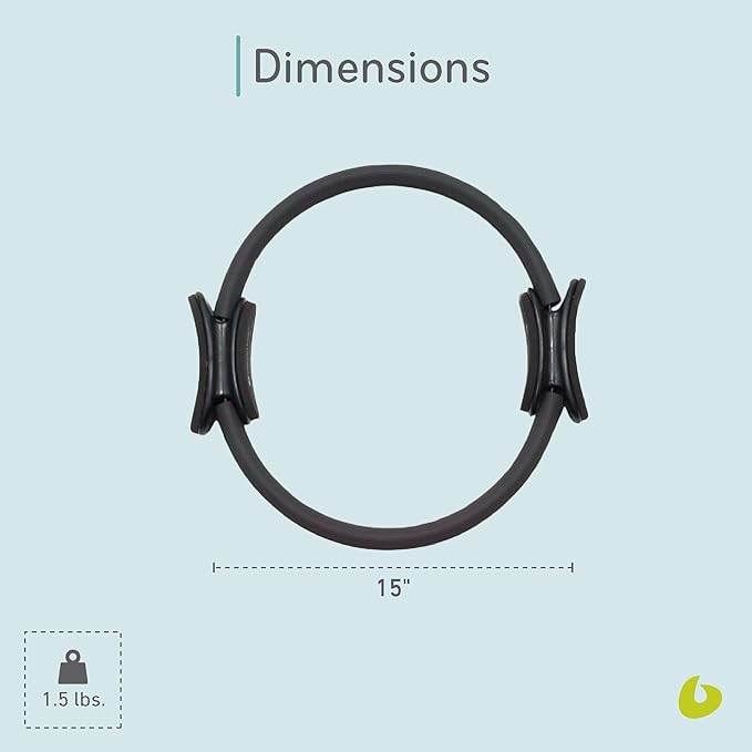 Balanced Body Ultra-Fit Circle Pilates Ring, Body Ring, Great Exercisers for Legs, Fitness Circle, Thigh Exercise, Pilates Circle, Pilate Ring Fitness Equipment for Home or Studio