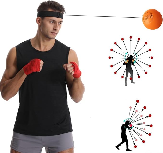 Boxing Reflex Ball Set, Boxing Head Ball for Punch Speed, Boxer Training Tool, Beginners Punching Reflex Ball for Punch Speed