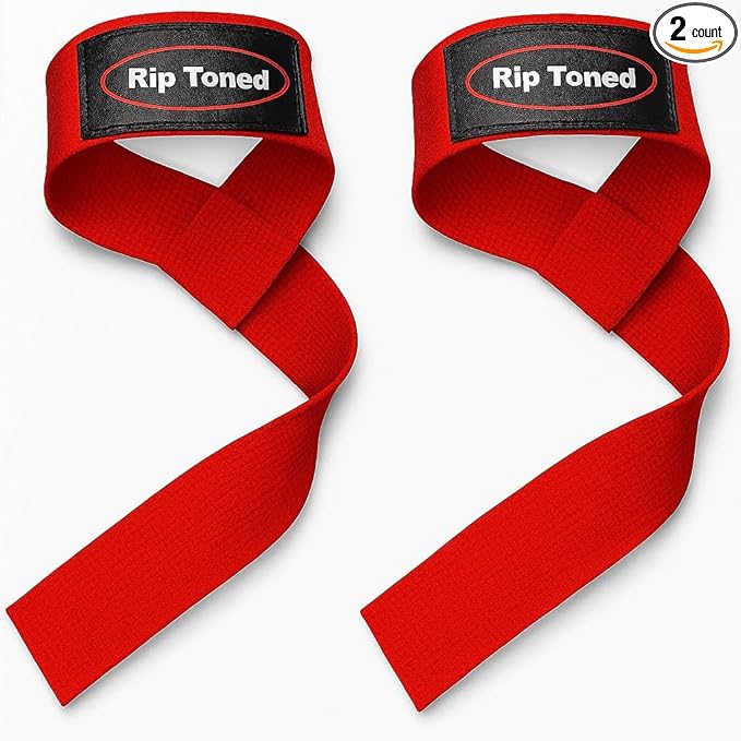Rip Toned Performance Wrist Straps for Weightlifting – 23" Padded Lifting Straps for Men & Women – Cotton Gym Straps for Deadlifts, Strength Training, Bodybuilding & Powerlifting