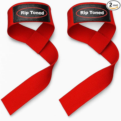 Rip Toned Performance Wrist Straps for Weightlifting – 23" Padded Lifting Straps for Men & Women – Cotton Gym Straps for Deadlifts, Strength Training, Bodybuilding & Powerlifting