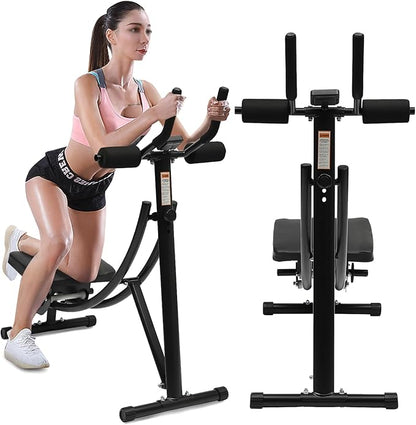 Ultimate Core Workout, Ab Exercise Machine for Home Use, Abdominal & Core Fitness Equipment, Less Stress on Neck, Back, and Shoulders, 330lbs Weight Capacity
