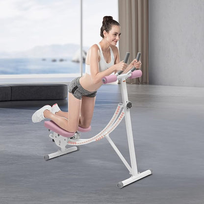 Ab Machine,Abdominal Workout Machine,Abdominal Whole Body Workout Machine with LED Monitor,Home Gym Core Workout Equipment,330lbs