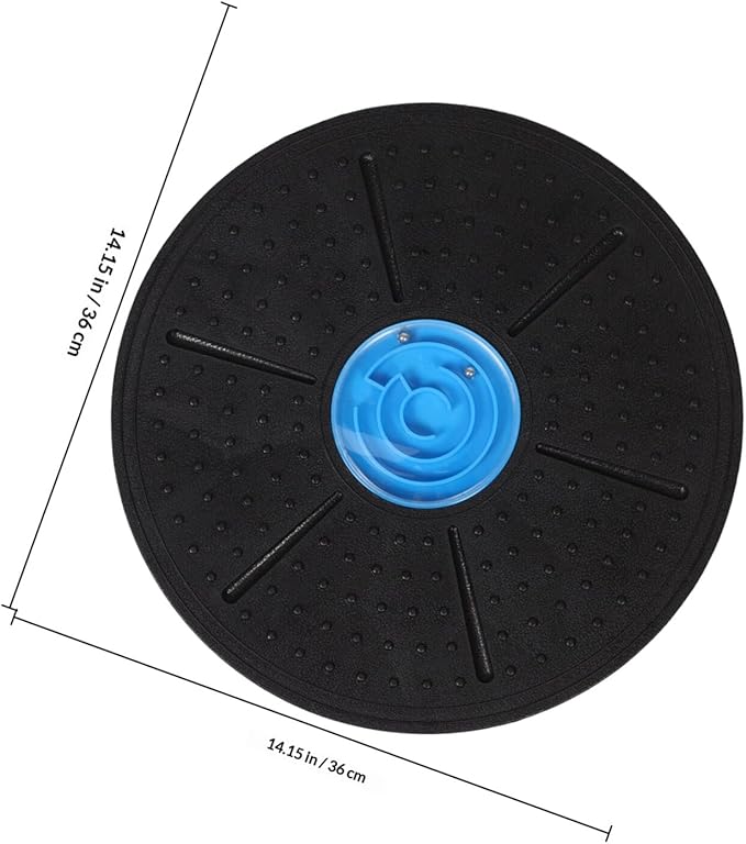 VALICLUD Balance Board Wobble Board Step with Maze Design Blue for Home Workouts Core Strength Training Pilates Yoga Balance Exercise
