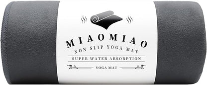 MIAOMIAO Non-Slip Hot Yoga Towel Set,Super Absorbent Microfiber in, 24.5" x 72" - Anti-Slip, Injury Free Design for Pilates, Yoga Mats, Exercise, and Fitness Gear