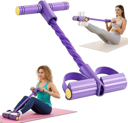 Pedal Resistance Band with Handle, 21 Fitness Resistance Bands, 6-Tube Foot Pedal Resistance Band for Home Workout, Multifunction Pedal Puller Resistance Band for Abdomen, Waist, Arms & Legs