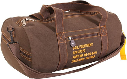 Rothco Canvas Equipment Duffle Bag – Travel & Gym Bag with Heavyweight Cotton Canvas Material – Great for Storing Gear, Clothing, and More
