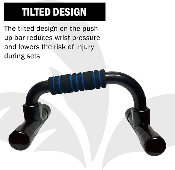 Push Up Bar. Home Workout Equipment Pushup Handle with Cushioned Foam Grip and Non-Slip Sturdy Structure for Men Women