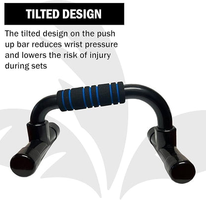 Push Up Bar. Home Workout Equipment Pushup Handle with Cushioned Foam Grip and Non-Slip Sturdy Structure for Men Women