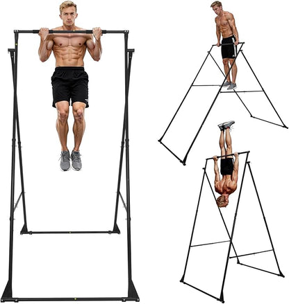 VEVOR Yoga Stand Frame, Max 441-551 lbs Load Swing Stand, Triangular Structure Aerial Rig, Aerial Silk Stands with Yoga Hammock, Standard & Height-Adjustable Version