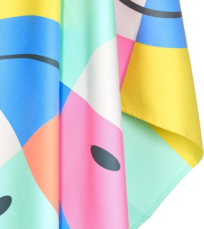 Dock & Bay Beach Towel - Quick Dry, Sand Free - Compact, Lightweight - 100% Recycled - Includes Bag - Calm - Large (160x90cm, 63x35)