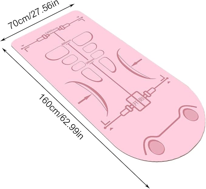 Exercise Equipment Mat - Extra Long Yoga Mat Non-Slip 5.25x2.3ft | Men And Women Exercising Mat, Sound Insulation Knee Joint Protector Pad For Ab Roller Wheel And Workout Accessories