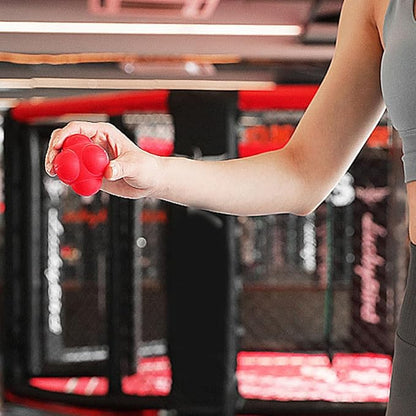 UPKOCH Hexagonal Reaction Training Ball 68mm Red Large Silicone Fitness Reaction Ball for Speed Agility Training and Reflex Exercise Indoor Sports Gear