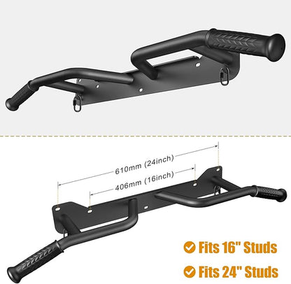 Kipika Heavy Duty Wall Mounted Doorway Pull Up Bar, Multifunctional Chin Up Bar, Portable Fitness Door Bar, Body Workout Home Gym System
