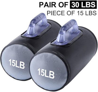 Water Dumbbells,Water Filled Training Dumbbells, Travel Weights Set, Adjustable Weights to 40Lbs,30Lbs,20Lbs,10Lbs,4Lbs Dumbbell Pair,Each 20/15/10/5/2 Lbs, Portable Gym for Strength Training, Fitness and Shaping