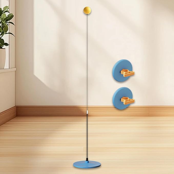Boxing Reaction Ball Speed Ball Adjustable Height Rebounder Device with Stand Self Training Equipment Boxing Reflex Ball, Blue