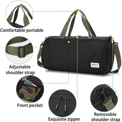 BE SMART Waterproof Mens Gym Bag with Shoe Compartment, Duffle Bag with Wet Pocket for Men, Lightweight Large Sport Carry On Duffel Bag With Tpu Pocket for Travel, Sports, Fitness & Workout