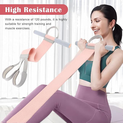 Full Body Resistance Band Set with Handles Yoga Pedal Resistance Band Anti-Broken Elastic Sit Up Pull Rope for Strength Training Stretch Bands Workout Equipment