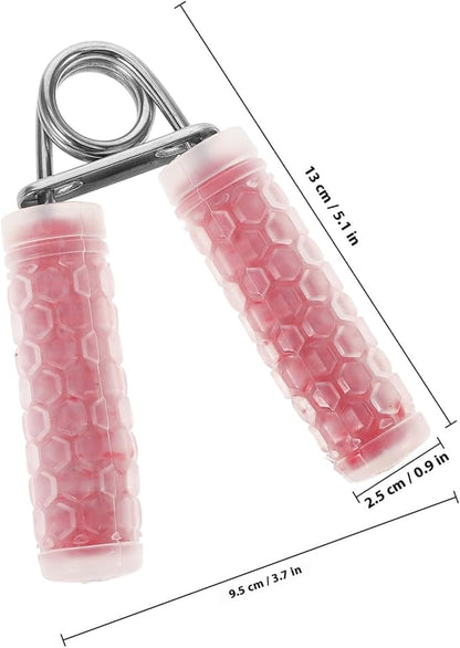 Grip Strength Trainer Hand Workout Grip Exerciser with Finger Extension for Forearm Training Red Crystal Massage for Men Fitness