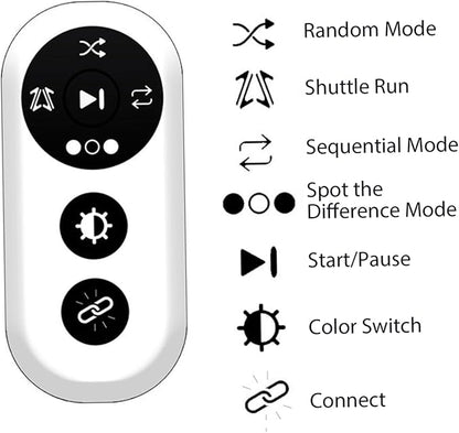 4Pcs/Set Reactions Training Lights Set with USB Charging 4 Modes Speed Reactions Training Lights for Fitness Basketball Football Coordination Drills and Sports Accessories