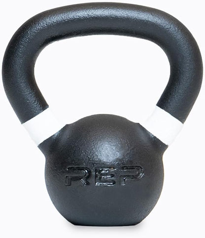 REP Fitness Single Kettlebells 5lb to 50lb Weight Range, Cast Iron, Strength Training, Power Workout Equipment, Home Gym, Free Weights, Dumbbell Alternative, Exercise, Men, Women