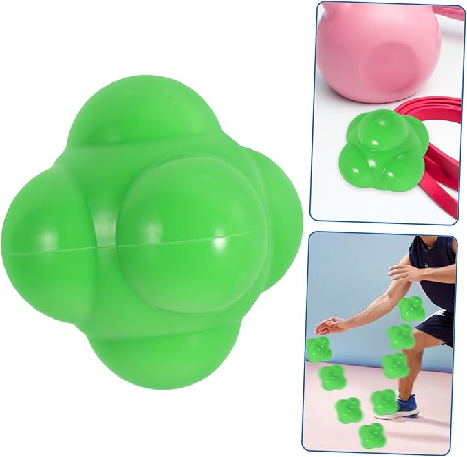 Happyyami Silicone Agility for Fitness Training Speed Coordination and Reaction Skills Portable Hexagonal Shape for Hand-Eye Coordination Drills and Bouncy Design