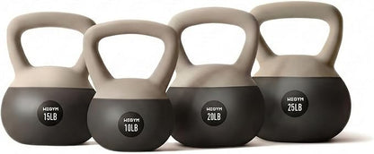 WeGym Soft Kettlebells with Cushioned Impact-Resistant Base and Anti-Slip, Wide-Grip Handle for Home Workouts, Weightlifting, and Full Body Strength Training