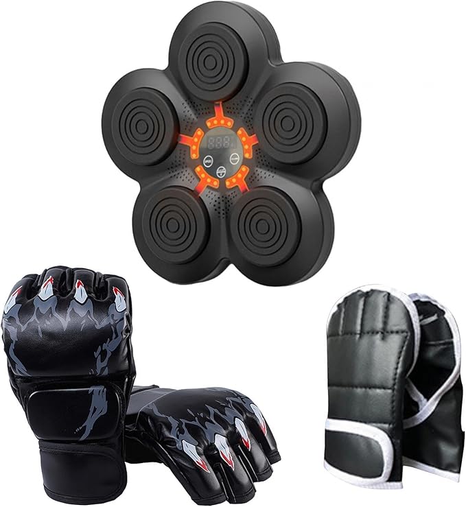 1 Boxing Electronic Music Punching Mounted Reaction Target Comfortable Material Suitable for Home Fitness Adults Children Indoor Exer