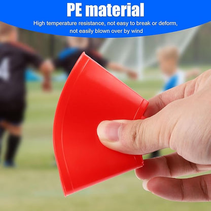 25pcs Soccer Cones for Sports Training, Mini Football Cones & Mesh Bag Flexible Agility Cones Premium Training Cones for Basketball Football Running Drills Sports Games Skating Kids
