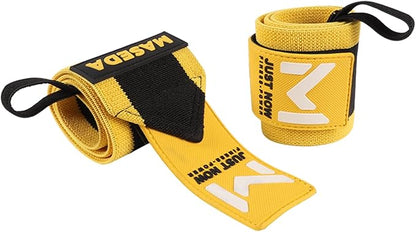 Pro-Grade Weightlifting Wrist Wraps (24") for Gym, Strength Training, and Powerlifting(1 Pair) - Heavy-Duty Thumb Loop Straps for Maximum Wrist Support in Bodybuilding & Fitness (Men & Women)