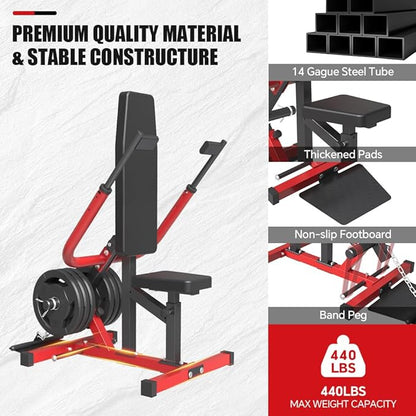 SPART Seated Dip Machine, Plate Loaded Tricep/Bicep Dip Press Machine with Cable Bar & Band Peg for Biceps Chest Training, Upper Body Push Workout, Hold up to 440LBS