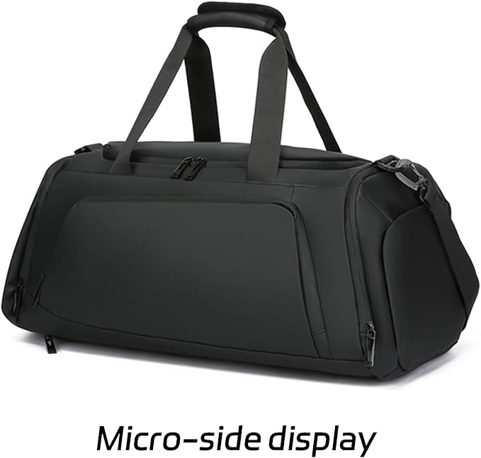 Gym Bag for Men and Women, with shoes and wet compartments - travel, sports, fitness and waterproof overnight bag