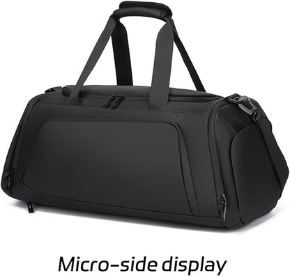 Gym Bag for Men and Women, with shoes and wet compartments - travel, sports, fitness and waterproof overnight bag