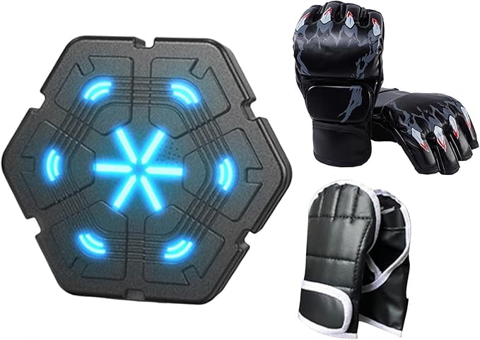 1 Boxing Electronic Music Punching Mounted Reaction Target Comfortable Material Suitable for Home Fitness Adults Children Indoor Exer