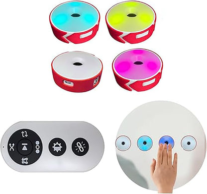 Reaction Training Lights, Speed Agility Lamp Reaction Training Light, 4 Modes, 4 Light Color Speed Agile Response Equipment, for Football, Boxing, Fitness, Sports Training(A Set of 4 Lamps)