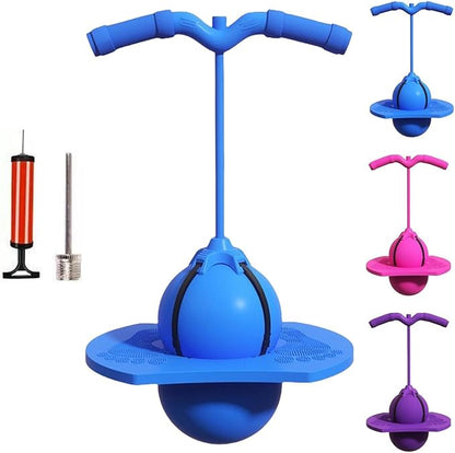 Balance Board for Kids & Adults - Wobble Balance Trainer with Handle & Non-Slip Surface, Jumping Ball Included! Perfect for Indoor/Outdoor Fitness, Coordination, ADHD & Sensory Play Toy for Children