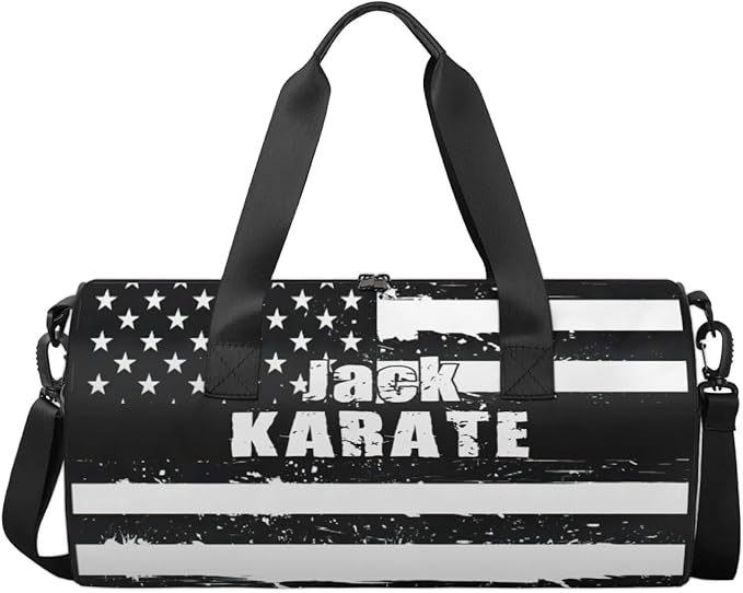 Personalized-Martial-Arts-Gear-Bag for Karate Teakwondo, Custom Jiujitsu Bag for Boys, Karate Teakwondo Bag for Gear Waterproof Lightweight Large USA