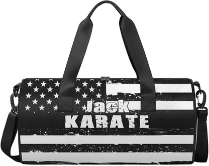 Personalized-Martial-Arts-Gear-Bag for Karate Teakwondo, Custom Jiujitsu Bag for Boys, Karate Teakwondo Bag for Gear Waterproof Lightweight Large USA