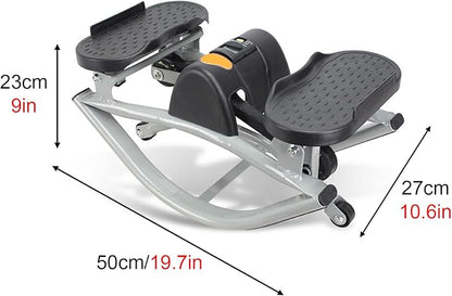 Rock Stepper,Step Rocker Side to Side,Lateral Rocking Fitness Stepper Home Workout Machine, Fitness Equipment Suitable for Home, Apartment, and Dormitory use