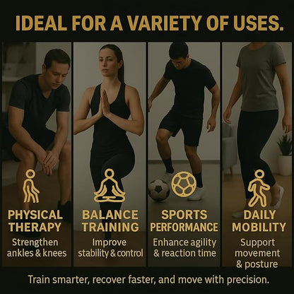 ANKR Ankle Balance Board | Stability Trainer for Ankle Strength, Mobility & Sprain Recovery | Non-Slip Wobble Board for Plantar Fasciitis Relief, Physical Therapy & Injury Prevention