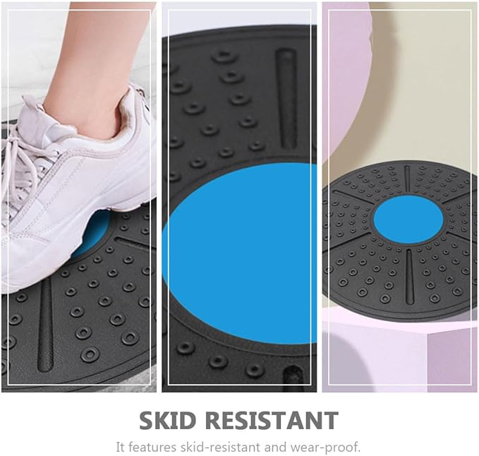 Balance Exercise Disk Non-slip Stability Trainer with Massage Surface Portable Lightweight Core Balance Tool for Fitness and Physical Therapy