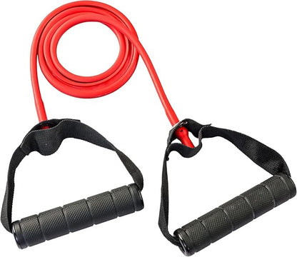 Body-Solid Tools Medium Resistance Tube Bands - Exercise Tubes for Workouts, Beachbody Fitness, Home Gym - Durable Resistance Tubing with Comfort Grip Handles