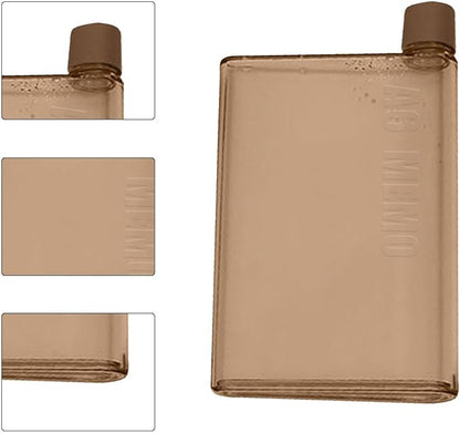 Purse Water Bottle | Portable Flat Water Bottles for Travel - Leak Proof Reusable Paper Pad Water Bottle Sports, Camping, Gym, Fitness, Outdoor