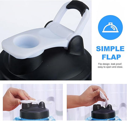 Cabilock Dumbbell Style Exercise Water Bottle 2600ml Plastic Sports Water Kettle Large Capacity for Gym Workout Hydration