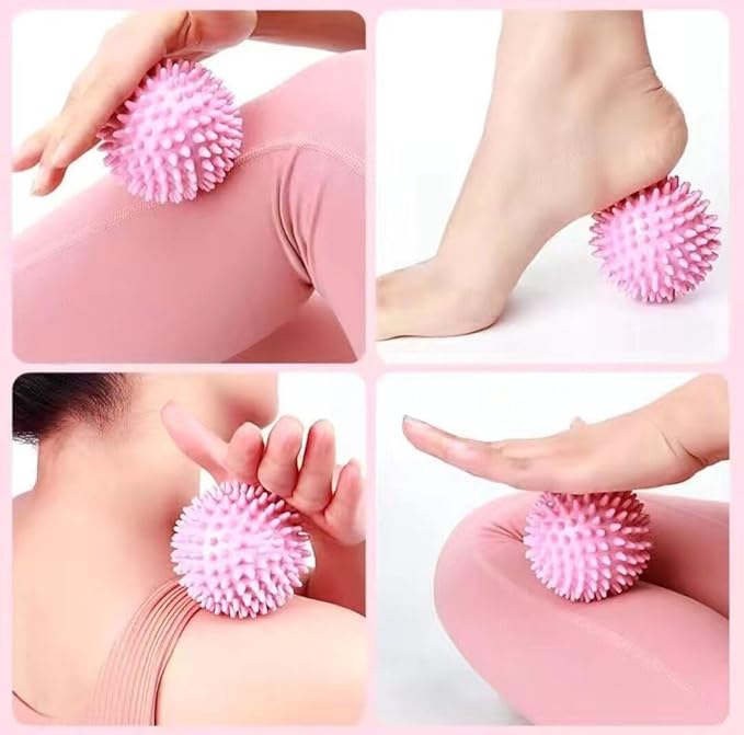 Massage Ball - Spiky for Deep Tissue Back Massage, Foot Massager, Plantar Fasciitis & All Over Body Deep Tissue Muscle Therapy，Foot Massage Ball (2)