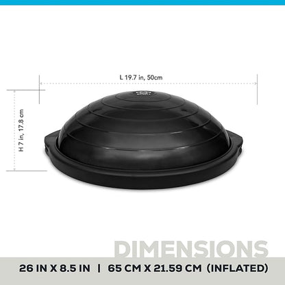 BOSU Sport Balance Trainer, Travel Size Allows for Easy Transportation and Storage, 50cm,