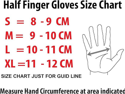 Real Soft Leather Crochet Net Fingerless Driving Weight Training Cycling Wheelchair Gloves W-1037