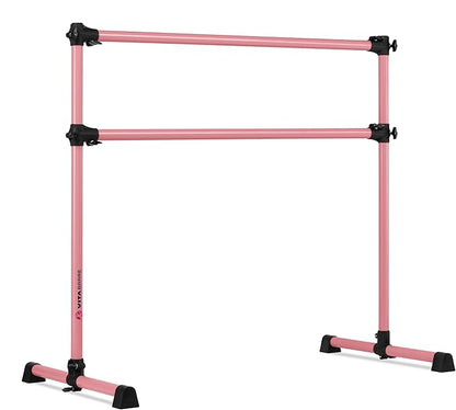 VITA Barre Portable Freestanding Double Ballet Barre, Prodigy, Aluminum | Adjustable Height, USA Made, Home or Gym Exercise Equipment for Kids & Adults | Dance, Fitness, Pilates
