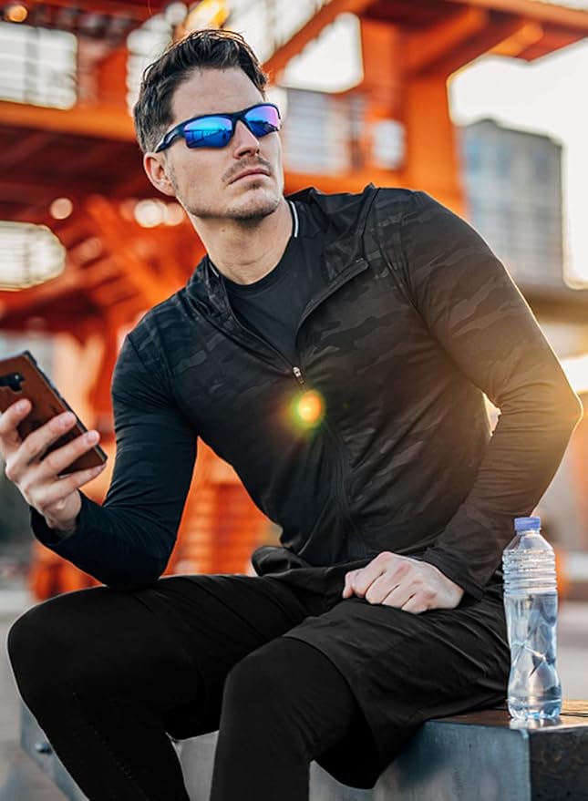 Aolesy Men's 2 in 1 Running Pants, Gym Workout Compression Pants for Men Training Athletic